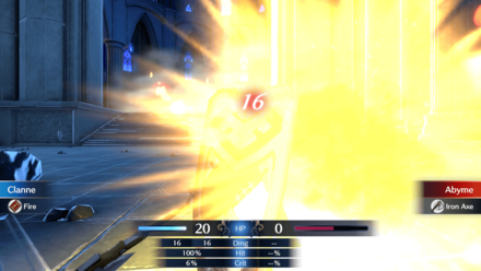 第 3 章实机战斗:柯岚使用魔法攻击重甲敌人。截图来源 Game8。