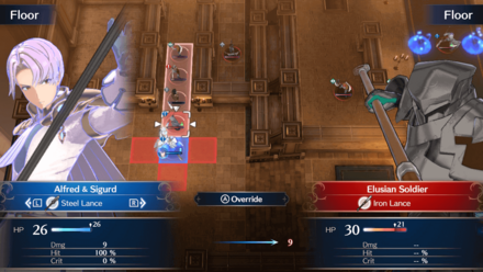 第 5 章实机战斗:使用西格尔特的结合技。截图来源 Game8。